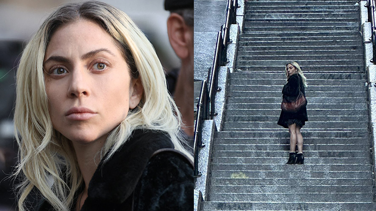 «Joker: Folie à Deux»: Η Lady Gaga στα διάσημα σκαλιά της Νέας Υόρκης